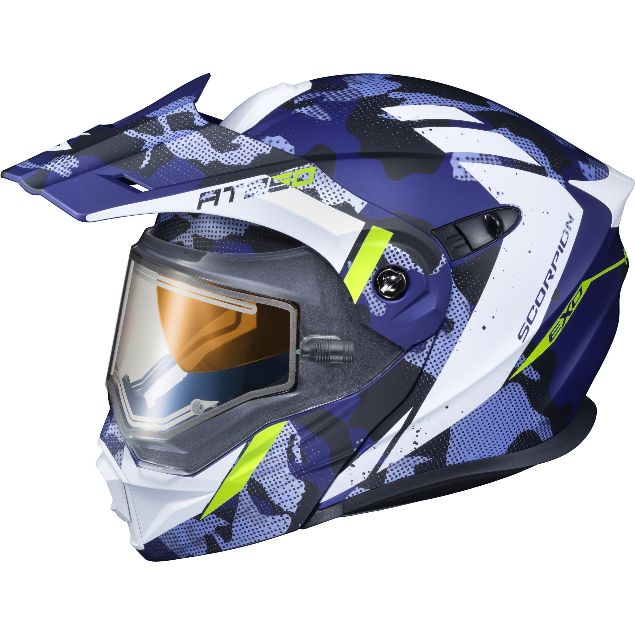 SCORPION EXO EXO-AT950 COLD WEATHER HELMET OUTRIGGER MATTE BLUE XL (ELEC)