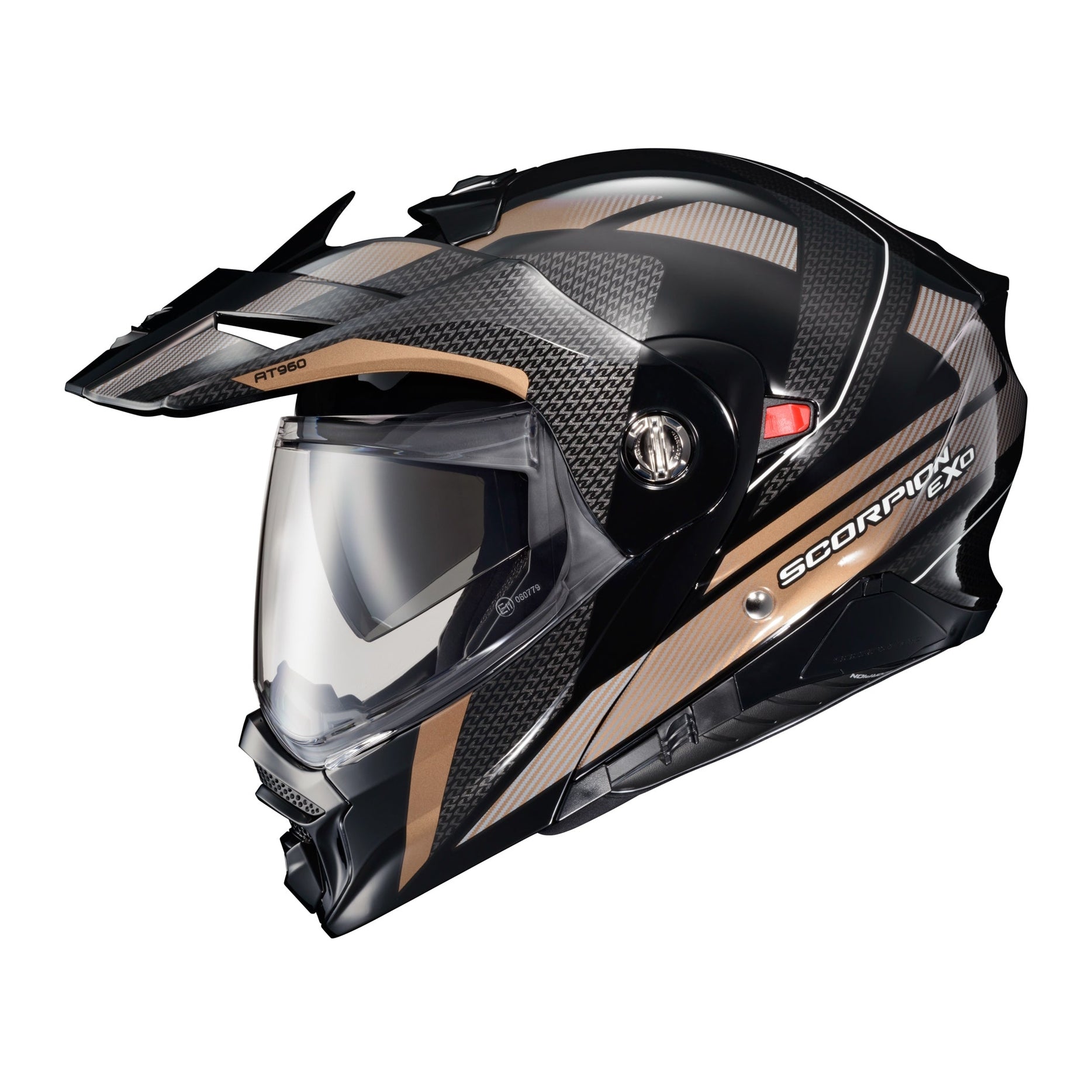 SCORPION EXO EXO-AT960 MODULAR HELMET HICKS BLACK/GOLD SM