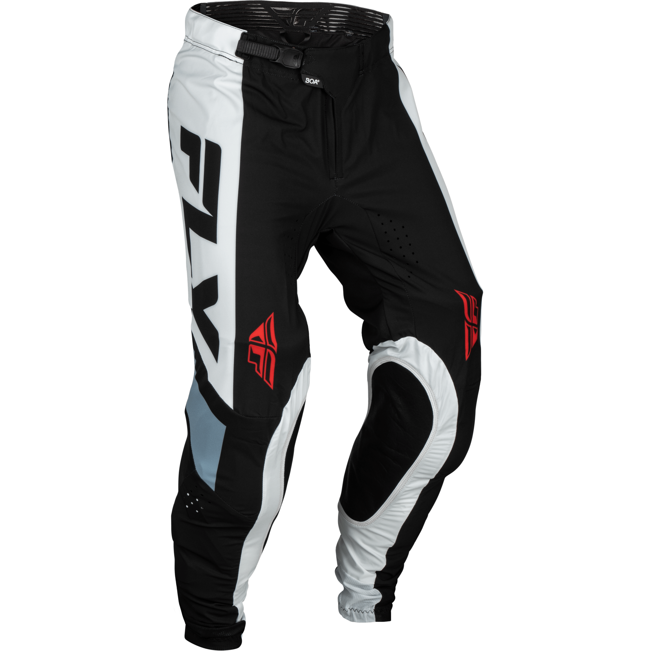 FLY RACING LITE PANTS BLACK/WHITE/DENIM GREY SZ 34