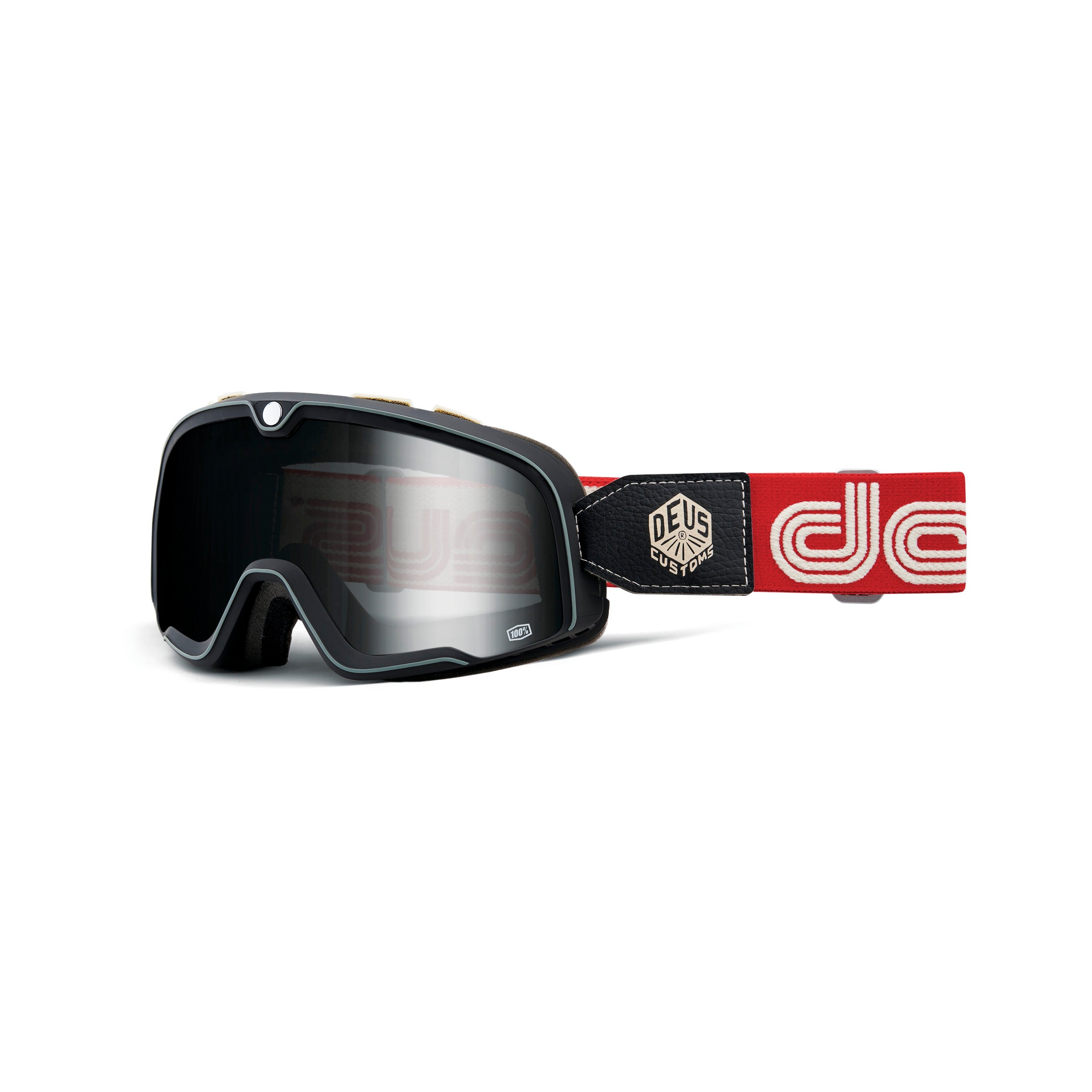 100-PERCENT BARSTOW GOGGLE DEUS SMOKE LENS