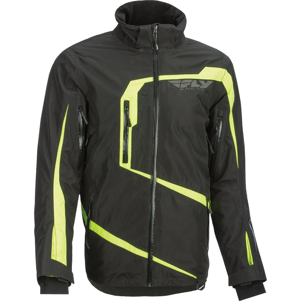 FLY RACING CARBON JACKET BLACK/HI-VIS L