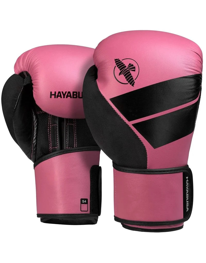 Boxing Gloves Hayabusa S4 Leather Pink - 12 OZ