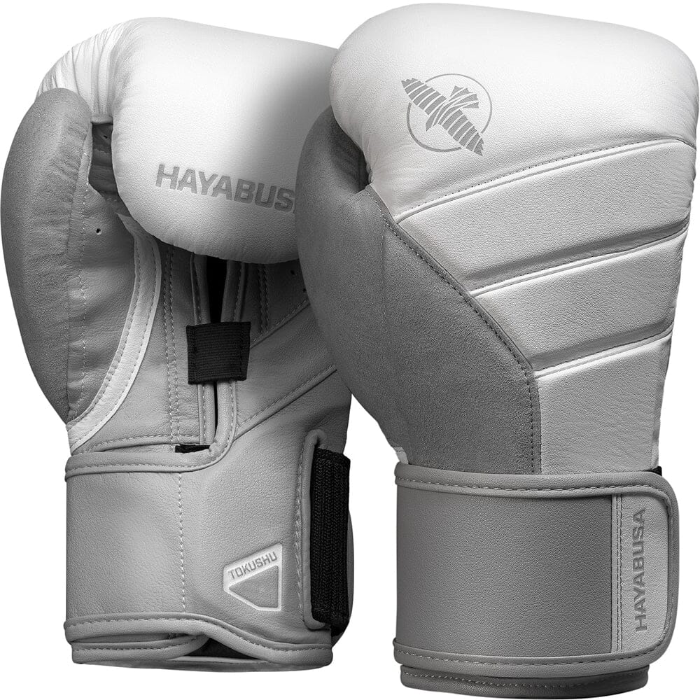 Boxing Gloves Hayabusa T3 White Grey - 10 OZ